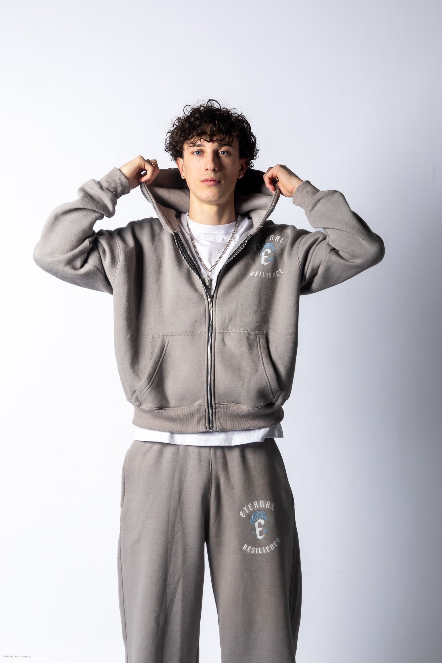RESILIENCE TRACKSUIT SET- GREY & BLUE