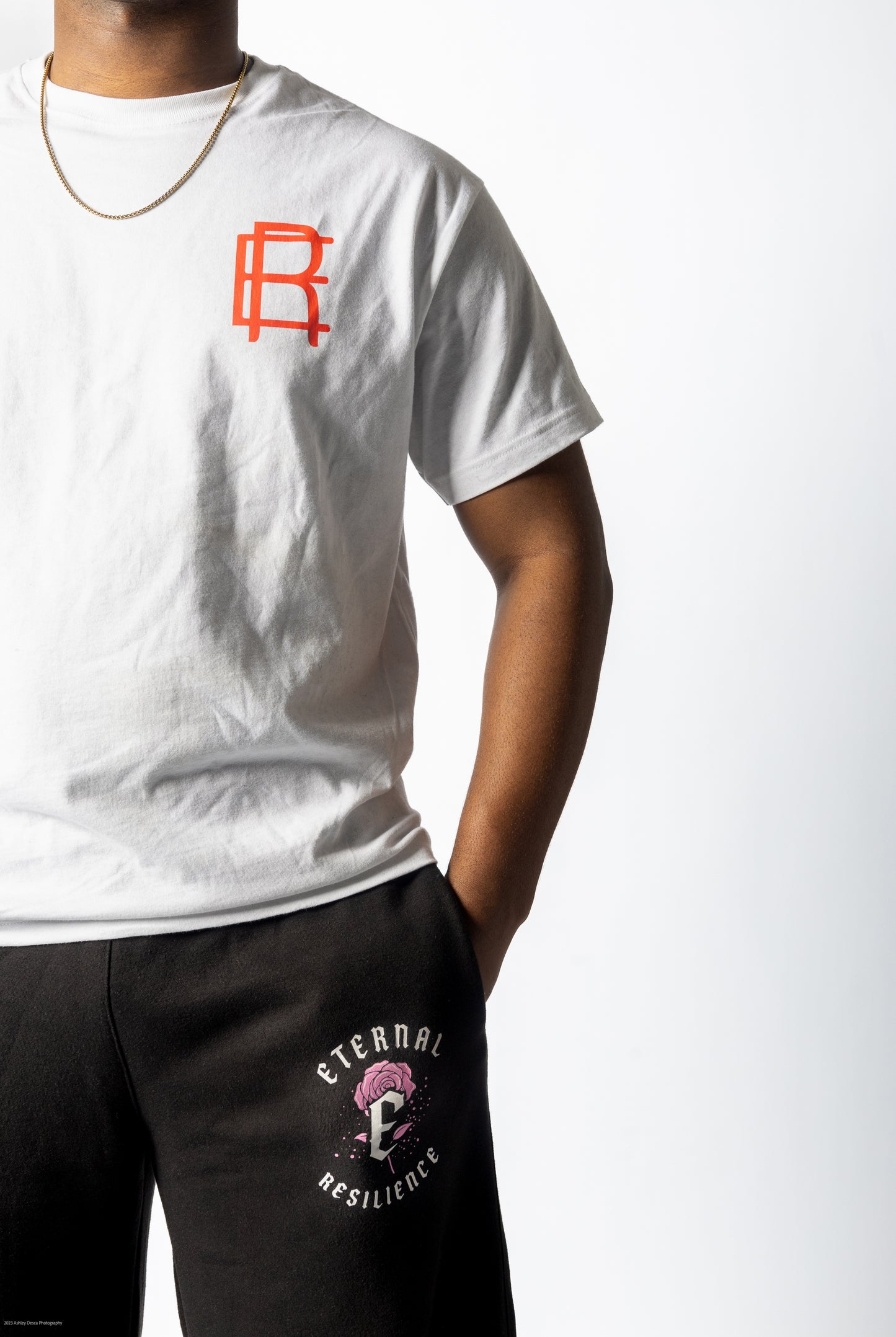 MEMBERS ONLY TEE- WHITE & RED