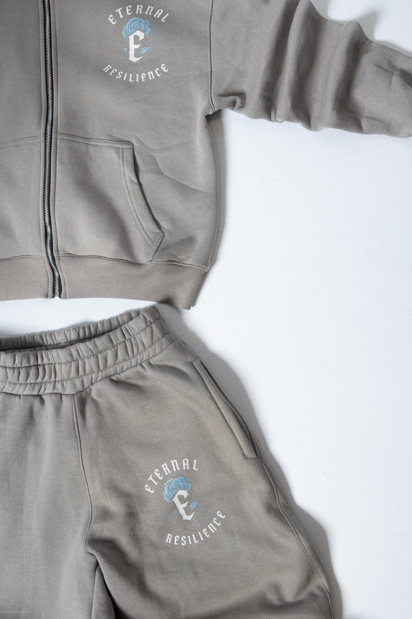 RESILIENCE TRACKSUIT SET- GREY & BLUE