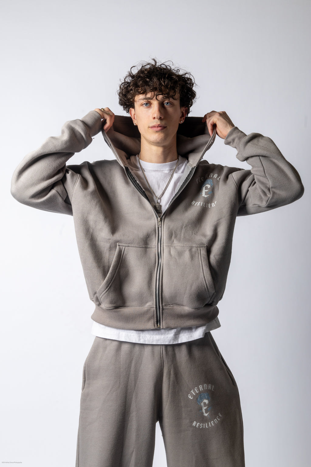 RESILIENCE TRACKSUIT SET- GREY & BLUE