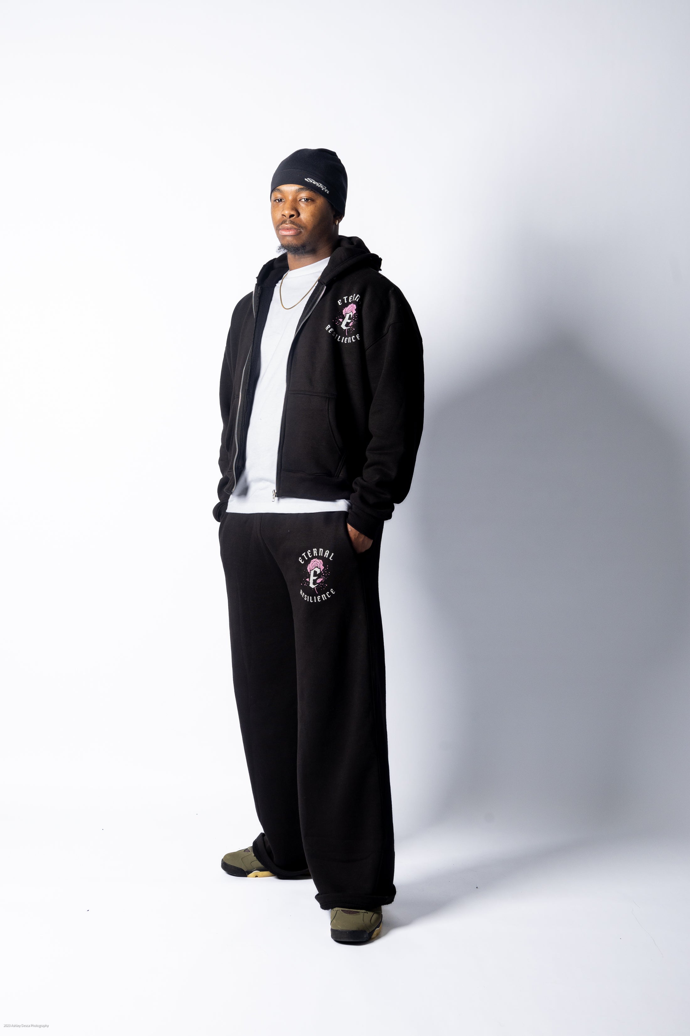 RESILIENCE TRACKSUIT SET- BLACK & PINK