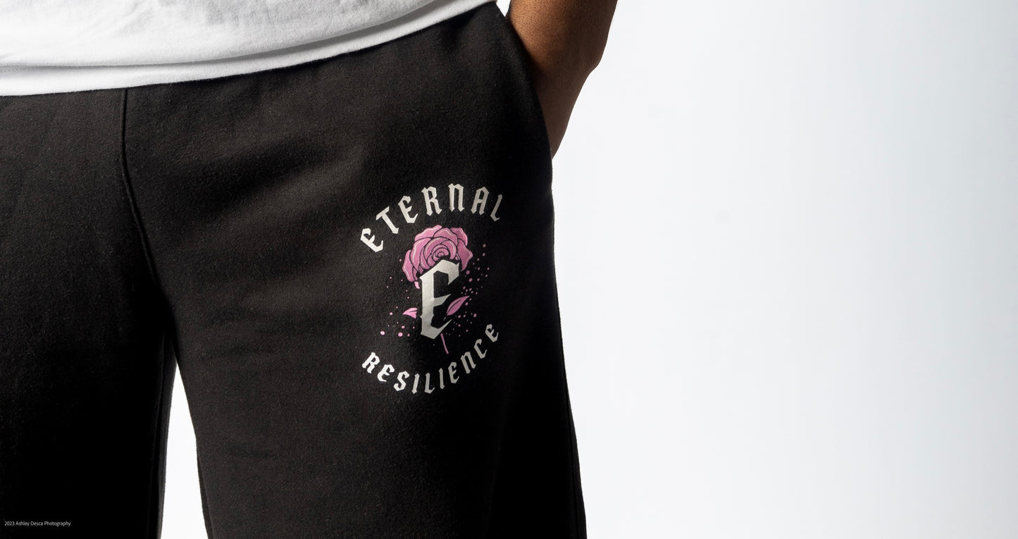 RESILIENCE SWEATPANTS- BLACK & PINK
